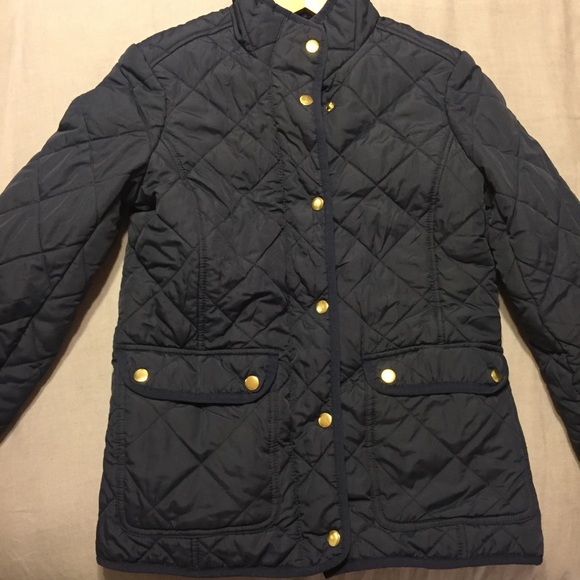 *J. CREW Factory* Quilted Navy Jacket - Picture 3 of 6